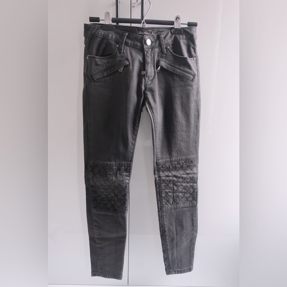 Zara charcoal Moto jeans - Picture 1 of 3